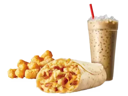 Breakfast Menu With Price 2025 12 Bacon Breakfast Burrito Combo 1