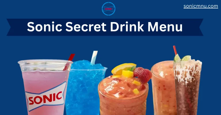 Sonic secret drink menu