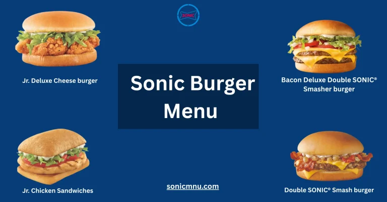 New Sonic Burger Menu With Prices and Calories 2025 7 Sonic Burger Menu