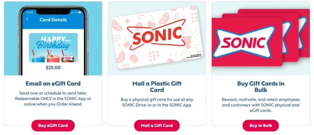 Sonic Gift Cards