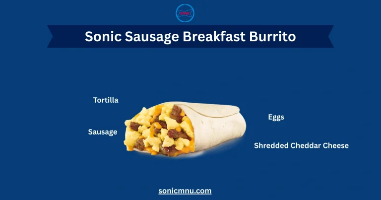 Sonic Sausage Breakfast Burrito Price and Calories 2025 7 Shredded Cheddar Cheese
