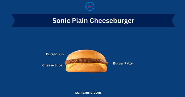 Sonic Plain Cheeseburger