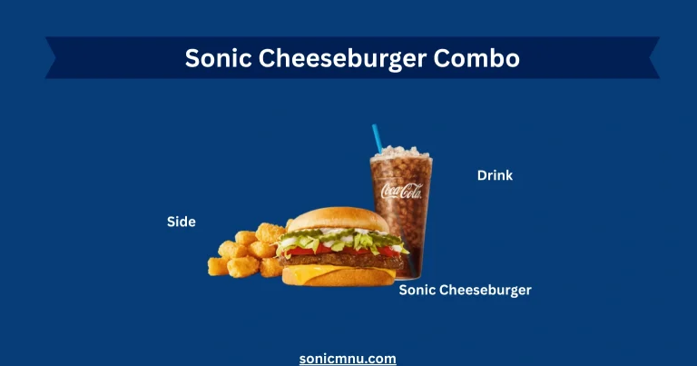 Sonic Cheeseburger Combo