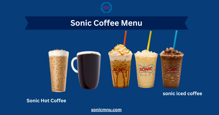 Sonic Coffee Menu